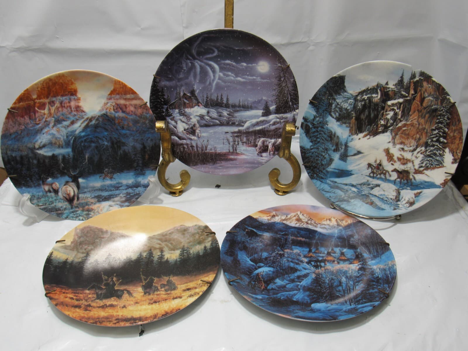 Julie Kramer Cole 1992 The Faces Of Nature Plates W.S. George (P39M)