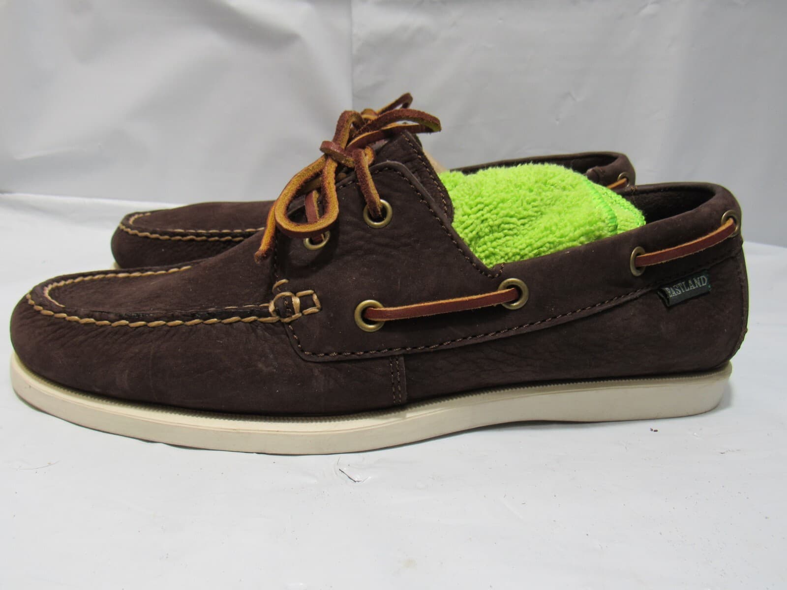 Eastland Yarmouth Dark Brown Leather Boat Shoes Mens Size 9 D (P47K)