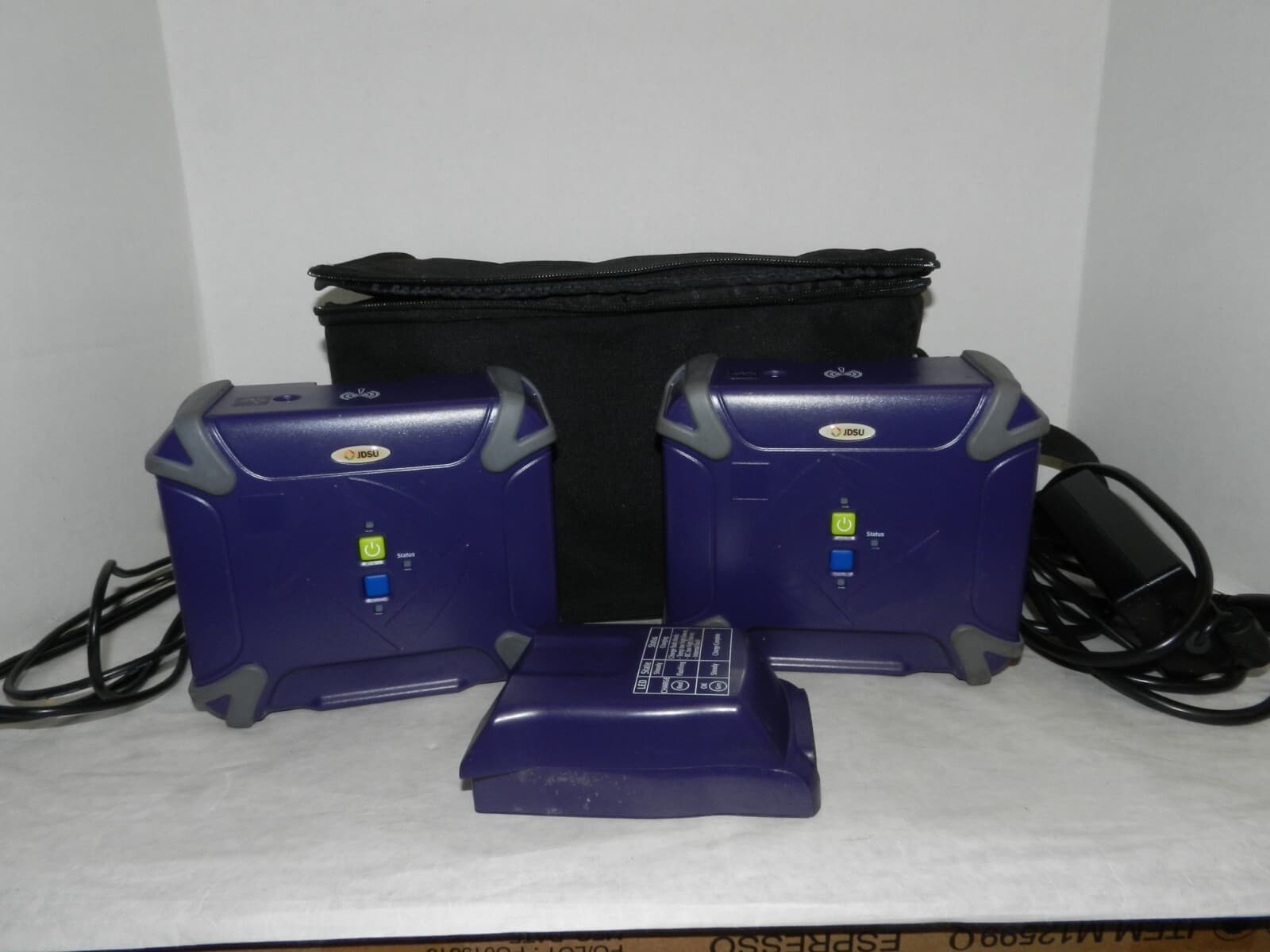 2 JDSU WFED-300AC WiFi Advisor Wireless LAN Analyzer, Battery & Case T14K