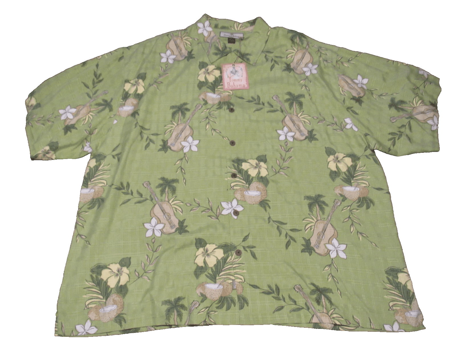Tommy Bahama Wanna Be Loved By U Camp Vacation Hawaiian Shirt 2XL XXL (W69J)