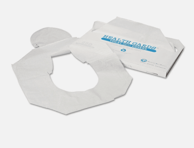 HOSPECO HG1000 Health Gards Half-Fold 14.25" Toilet Seat Covers (1000 CT) L24K