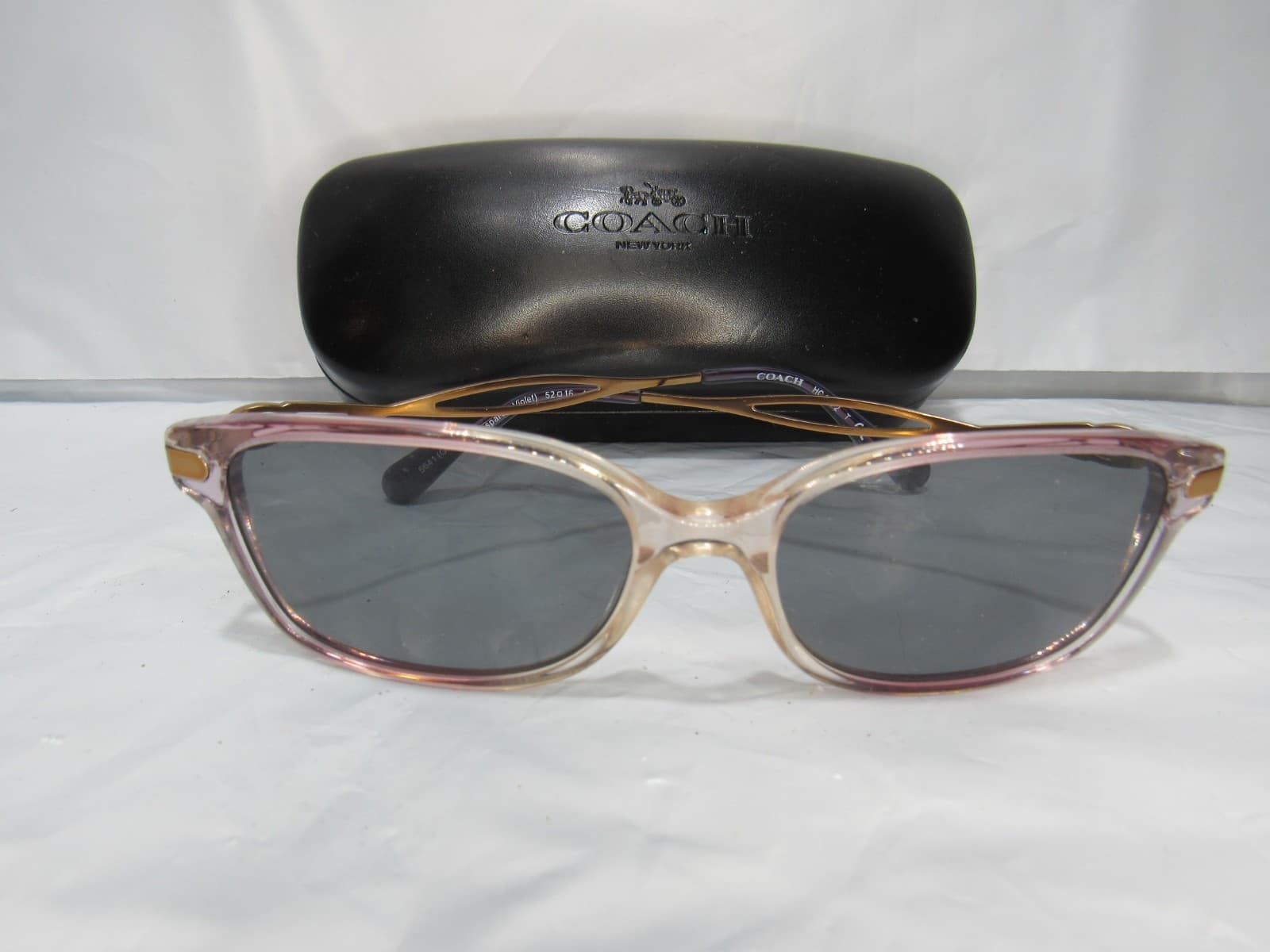 Coach Womens HC6172 Eyeglasses Sunglasses 52/16/140 Gradient Transparent Violet
