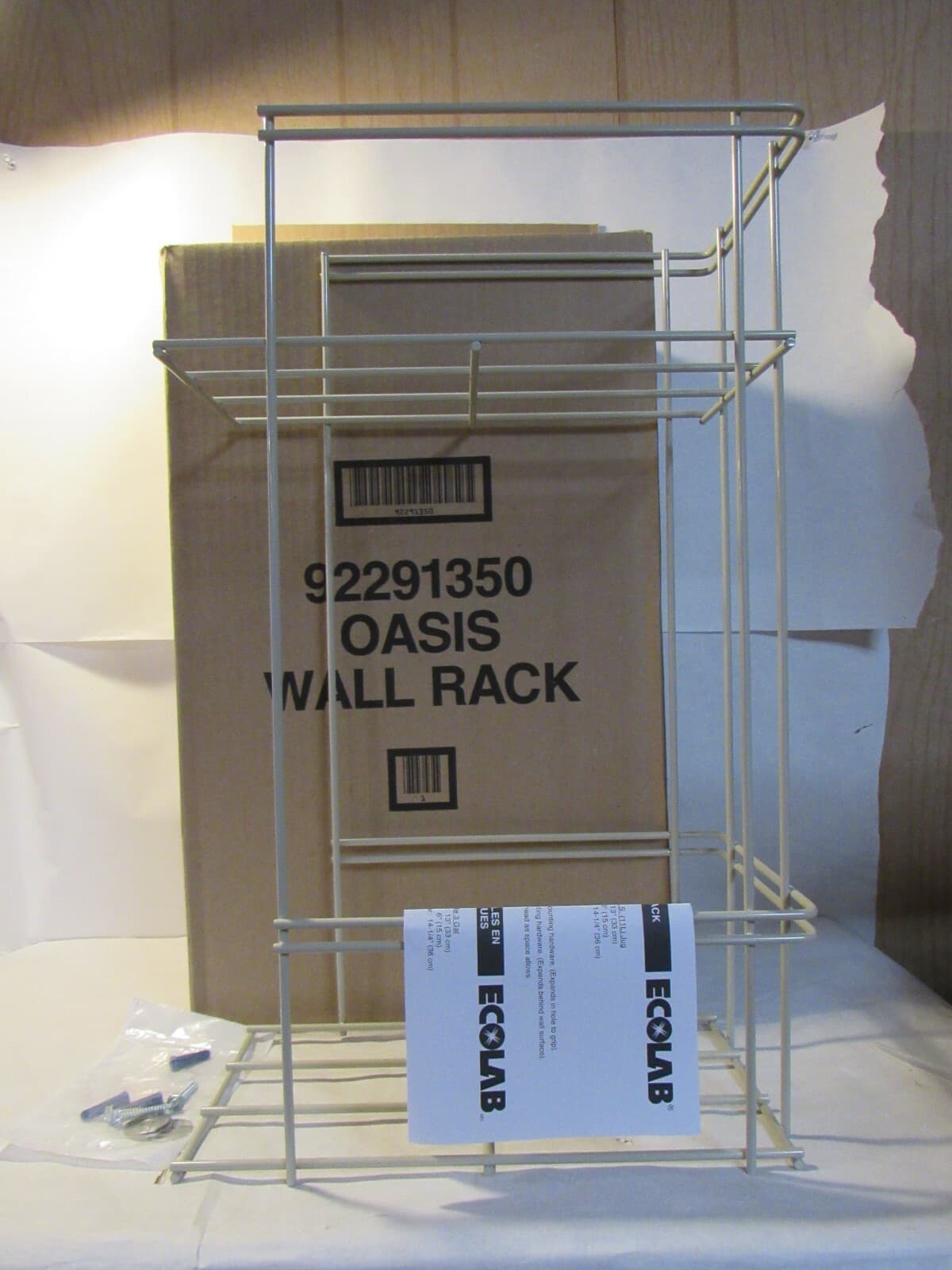 Ecolab Oasis Wall Rack 92291350 New S63K