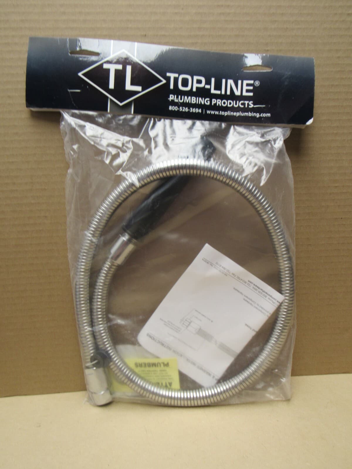 Topline Plumbing Products KC50-Y004-44 44" S/S Flex Hose W/No Logo Grip 92973502