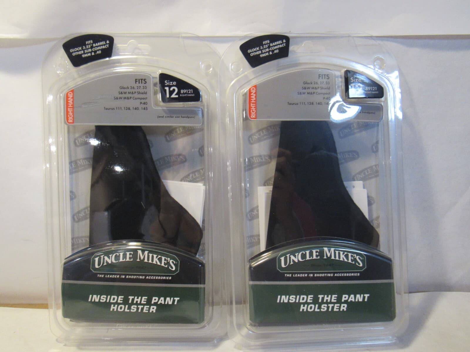 Uncle Mikes Inside the Pants Open Style Holster Right Hand Size 12 89121 S66