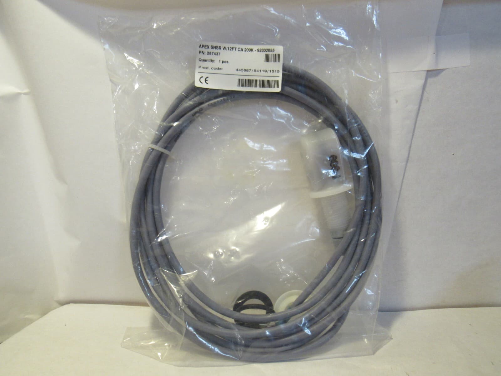 Ecolab Apex Sensor Assembly w/12 ft Cable 200K 92302055 PN 287437 S76K