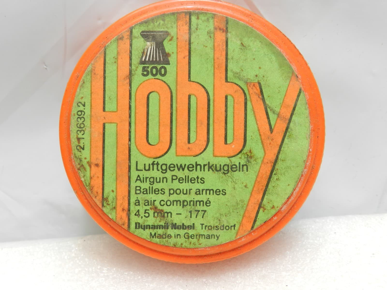 Vintage Hobby 177 cal 4.5mm Airgun Pellets 500 ct. Made in Germany (G52S)