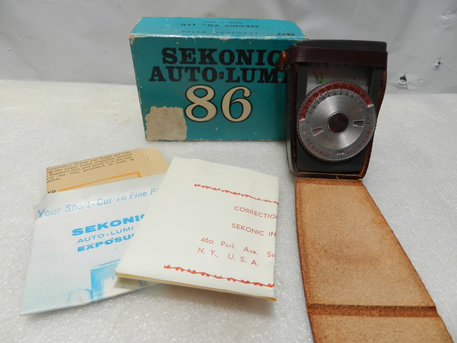 Vintage Sekonic Auto Lumi 86 Light Exposure Meter Ambient Made In Japan C85JJ