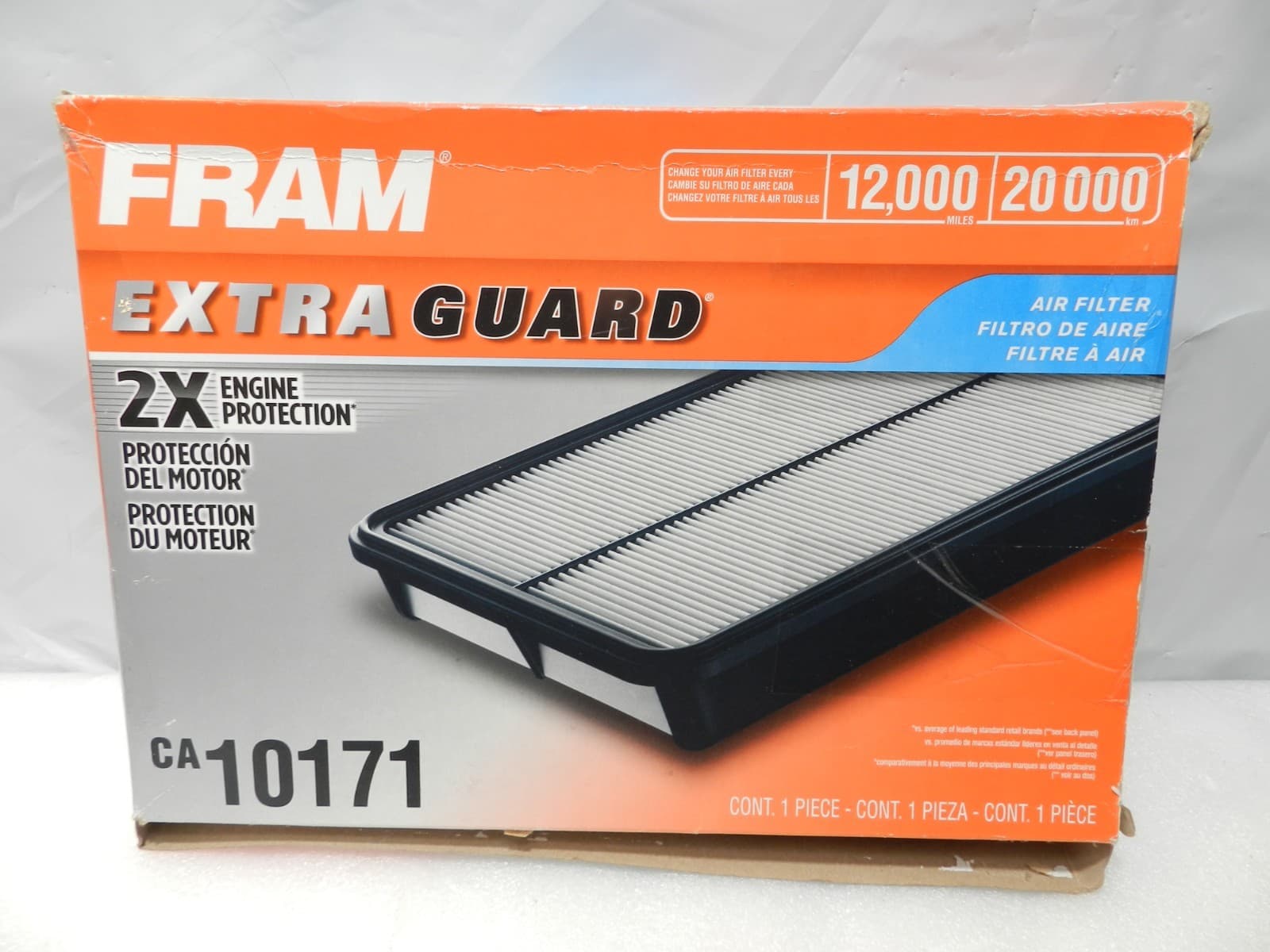 FRAM Extra Guard CA10171 Replacement Engine Air Filter White (F28J)