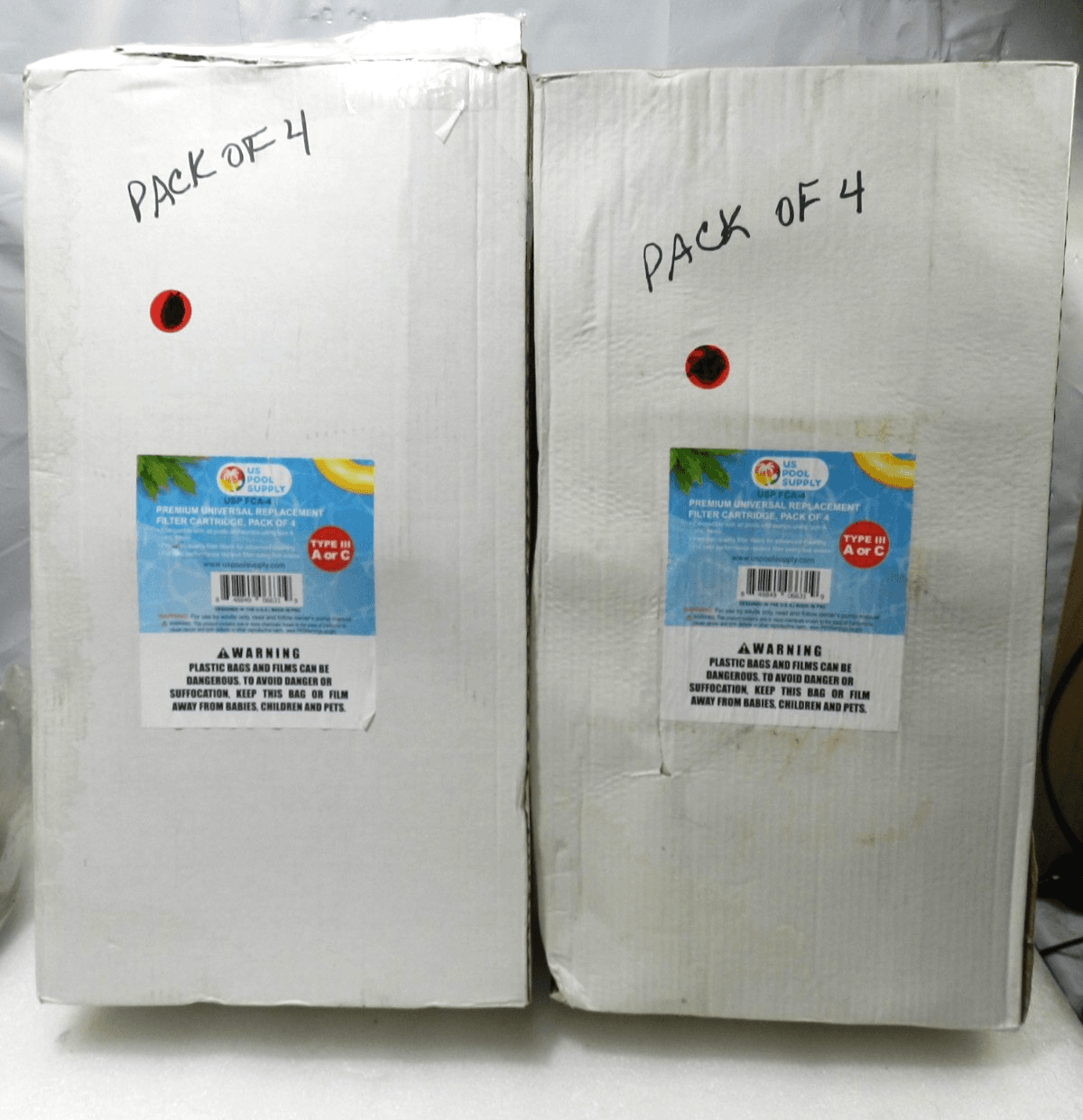 8 Swimming Pool Type III A or C Filter Replacement Cartridges - (F31J)