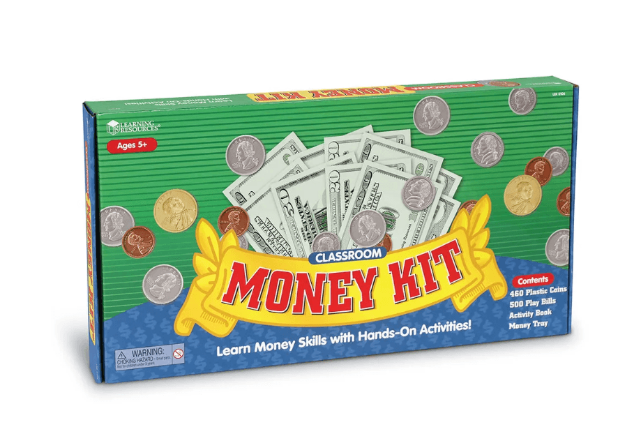 Learning Resources Giant Classroom Money Kit 960 pc HomeSchool Classroom K73J