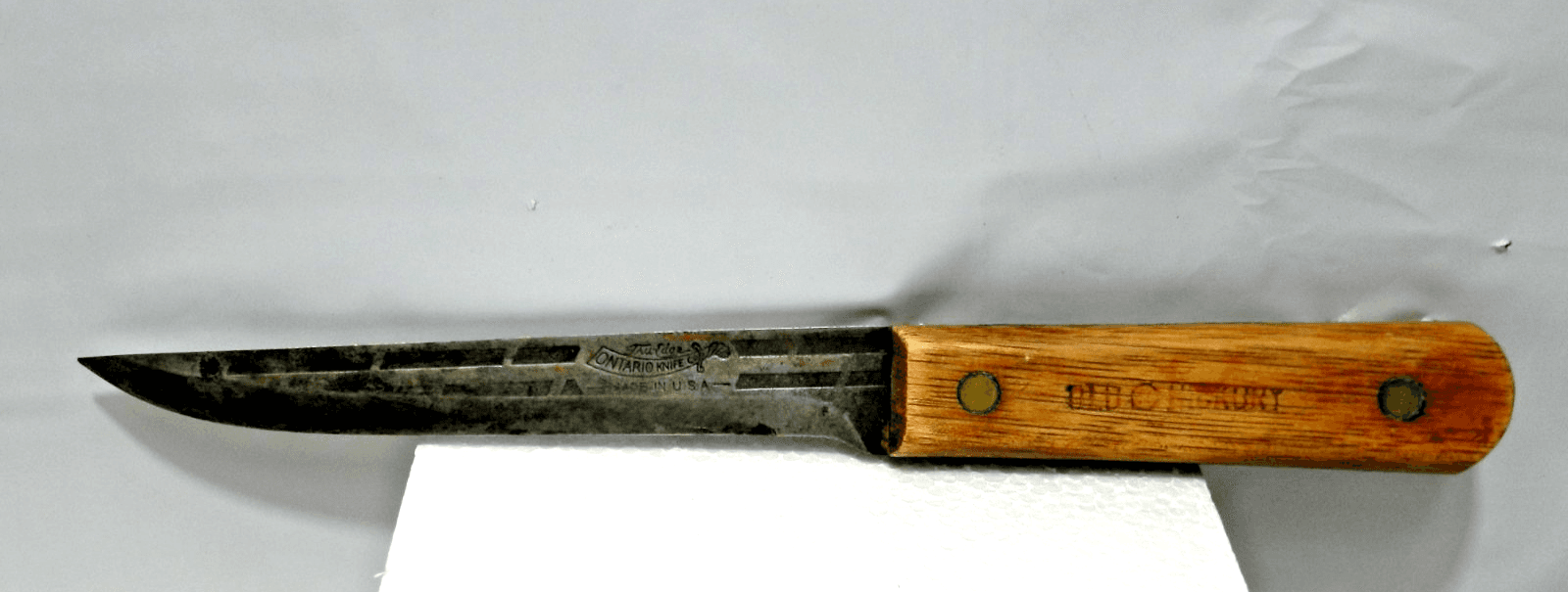 Vintage Old Hickory True Edge Ontario Knife Co. Butcher Kitchen 6" Blade (L43J)