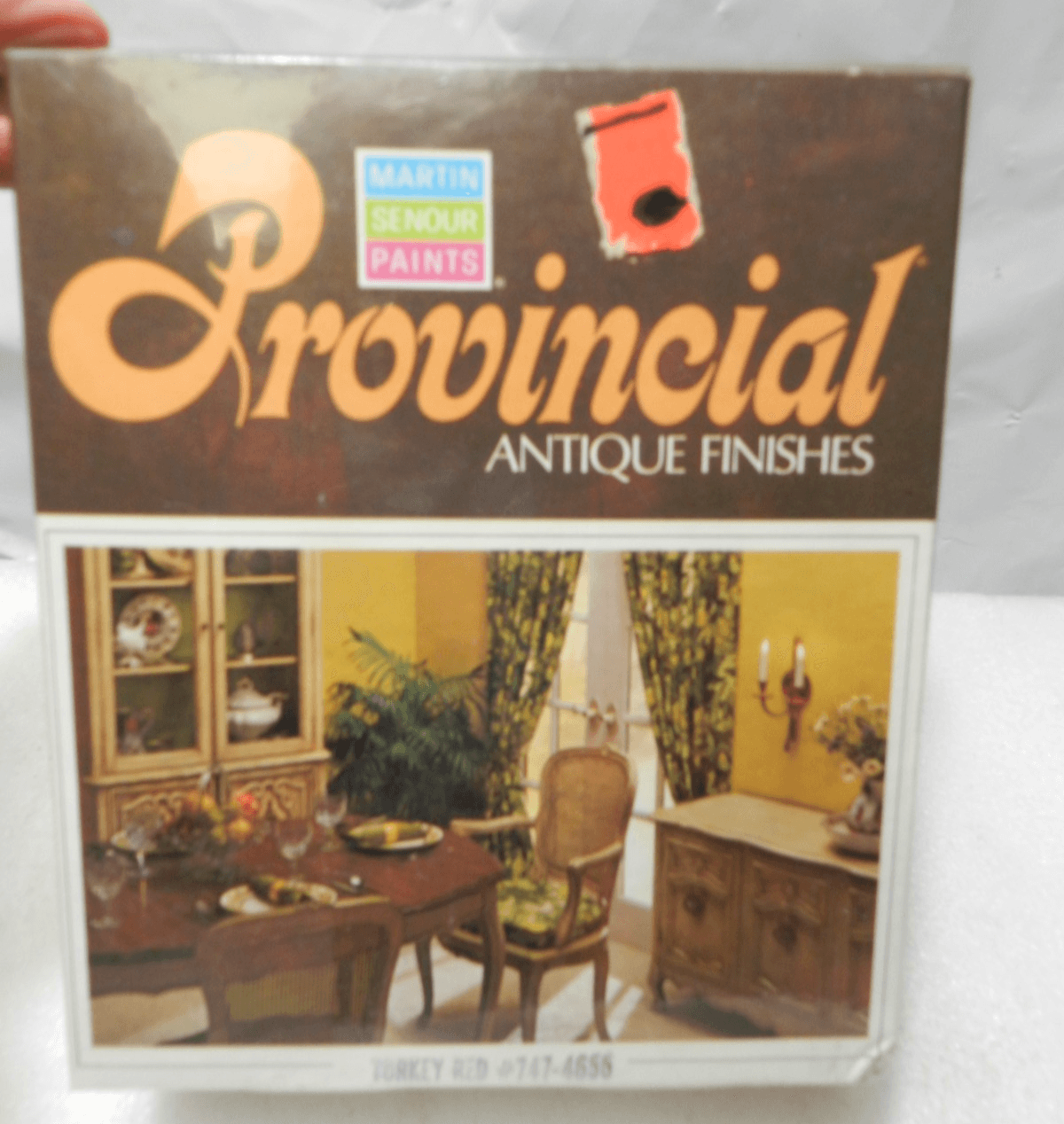 Vintage Martin Senior Paints Provincial Finish Kit Turkey Red 77-4656 (H23J)