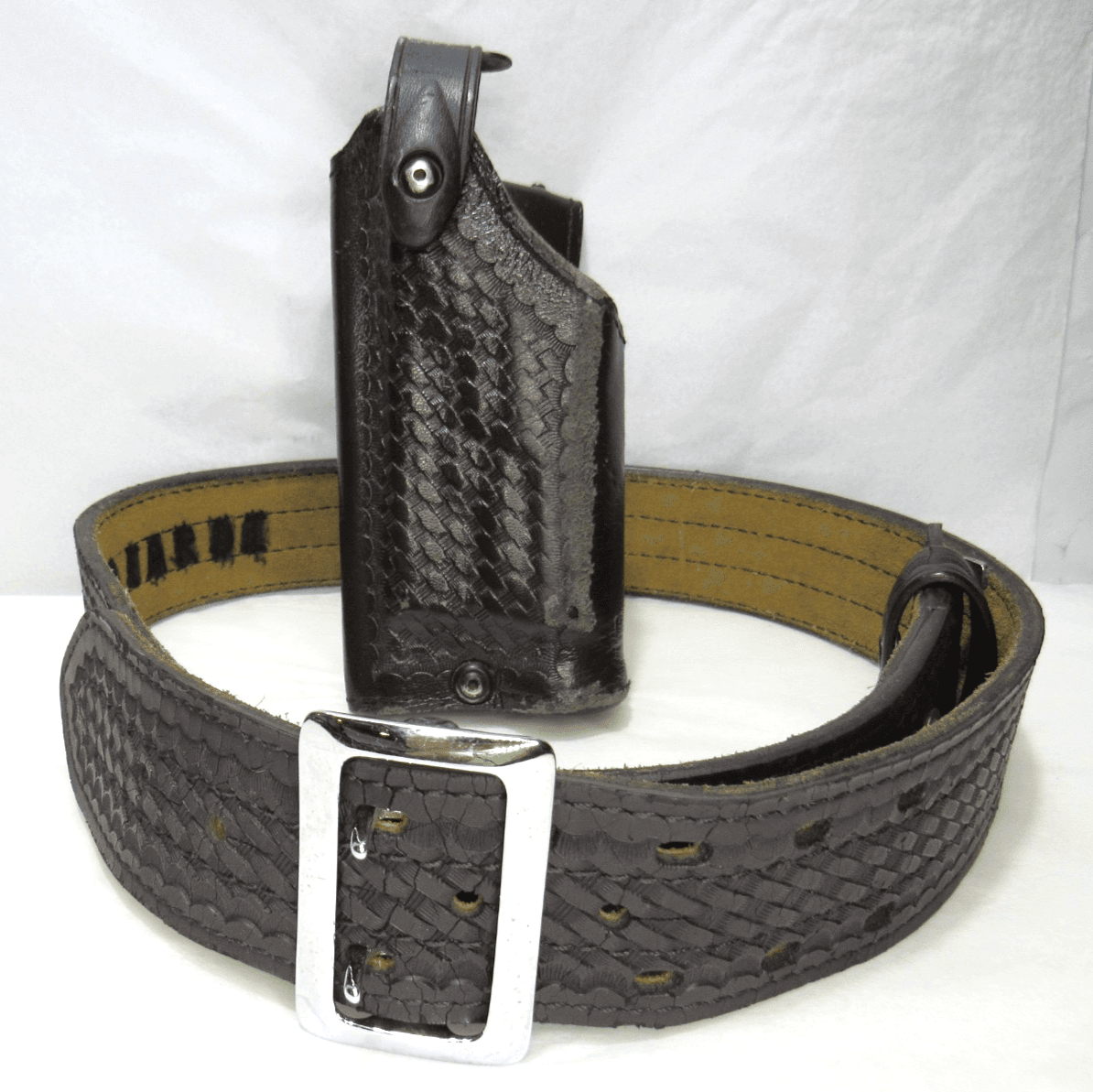 Safariland Model 87 Police Belt 38 & Glock RH Holster 6280-2832 ITM3 Light J88K