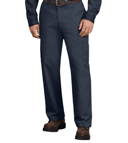 NEW MENS 38x32 DICKIES INDUSTRIAL RELAXED FIT CARGO PANTS LP2372 NAVY X27JK