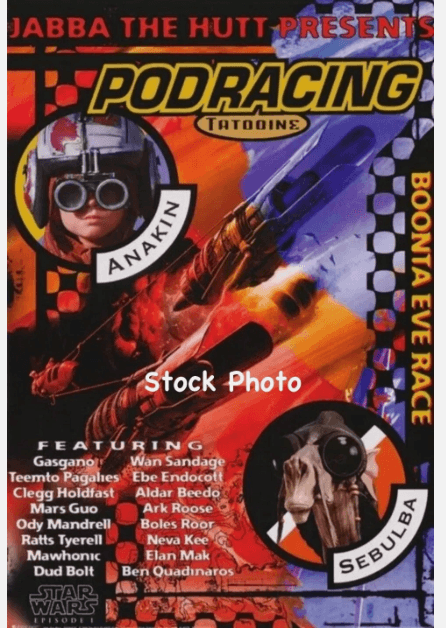 New Vintage Star Wars Episode: 1 Poster - 1809 SW Pod Race 199 Lucasfilm (S72JJ)