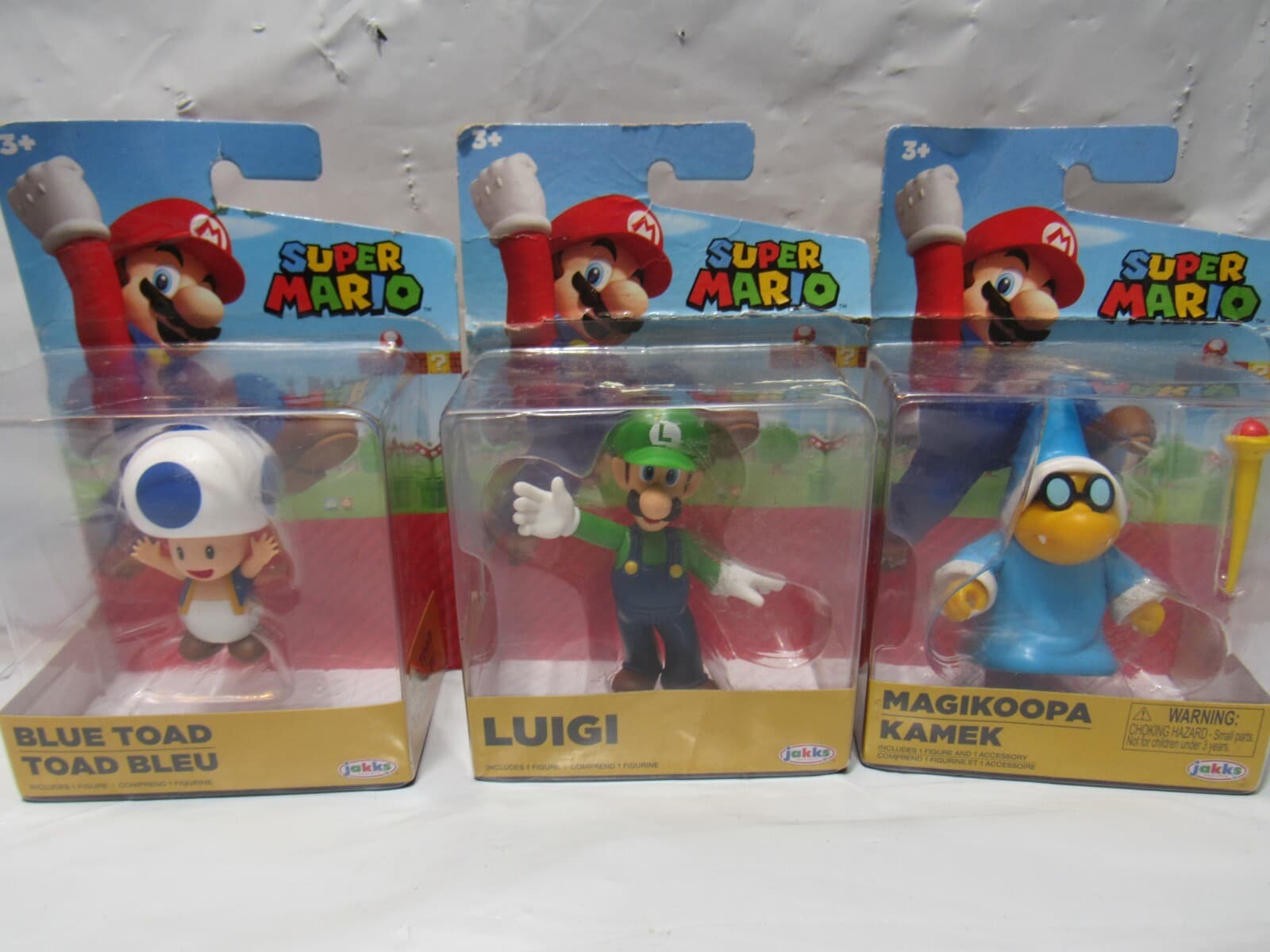 World Of Nintendo Super Mario Magikoopa Luigi Toad 2.5" Figure Jakks Pacific O53