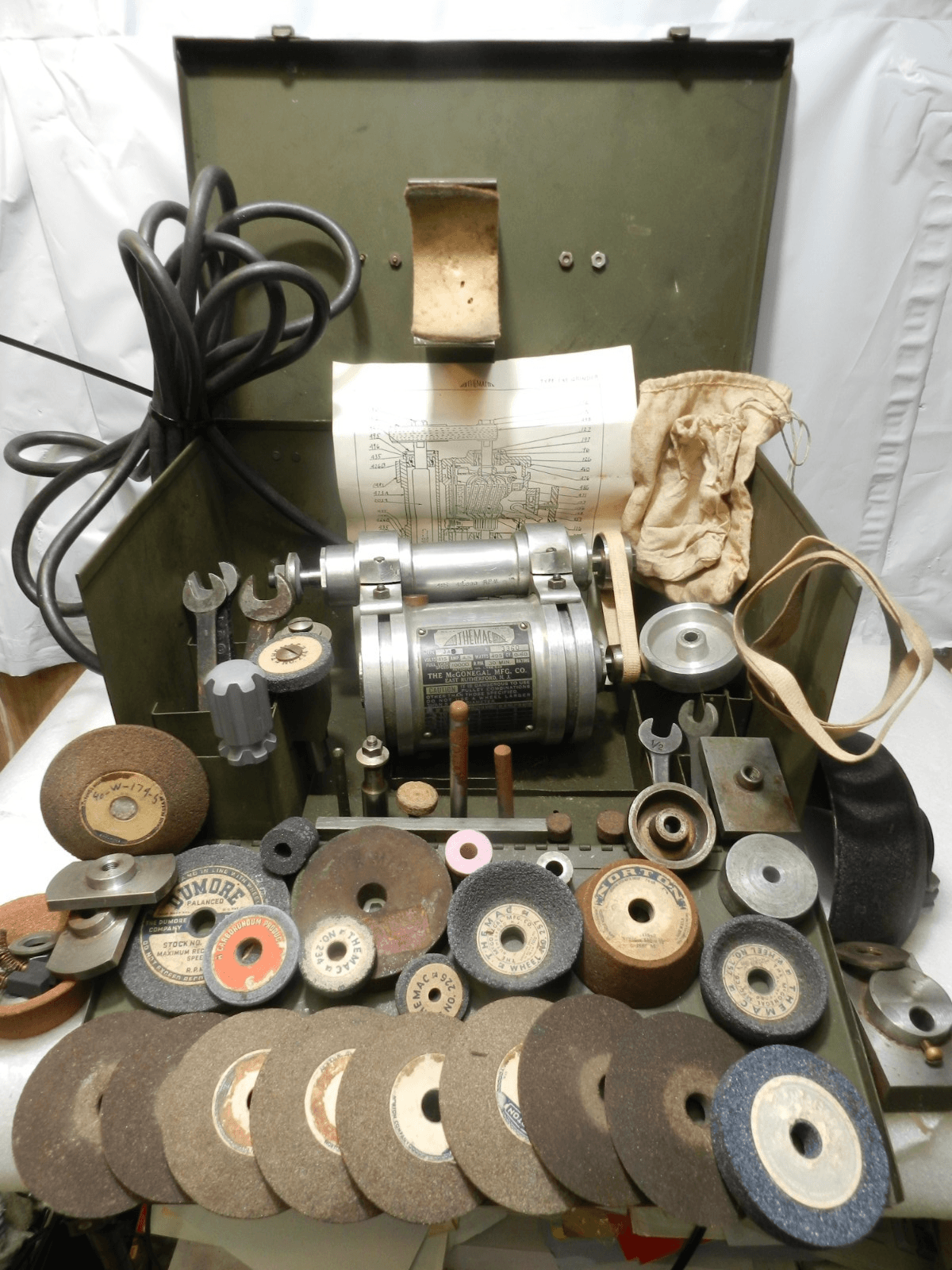 Themac Grinder J45 w/Metal Case, Tools & Wheels Watchmakers Metal Works D65JJ?