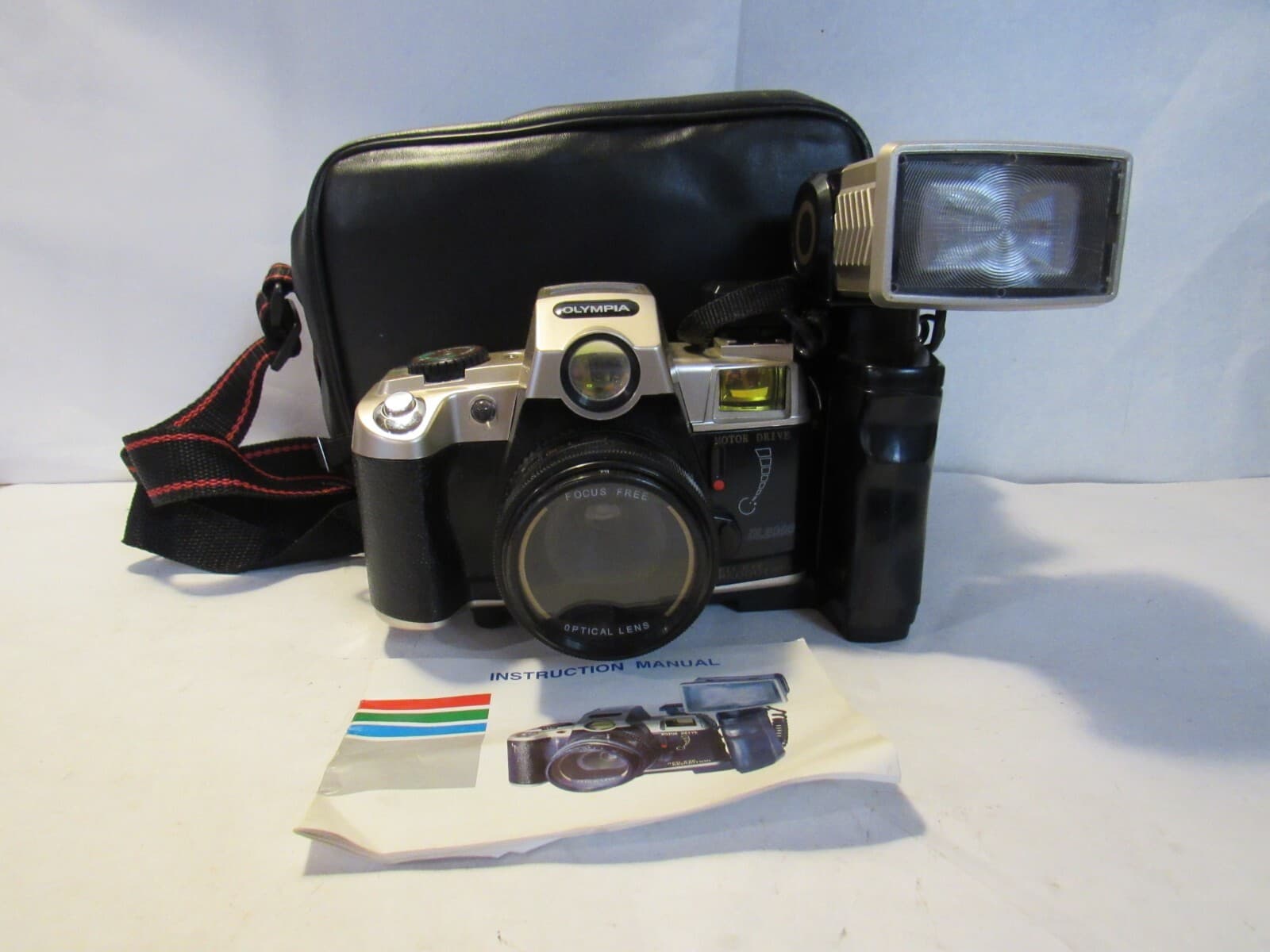 Olympia Vintage 35mm Film Camera DL2000 With Flash and Bag J41K