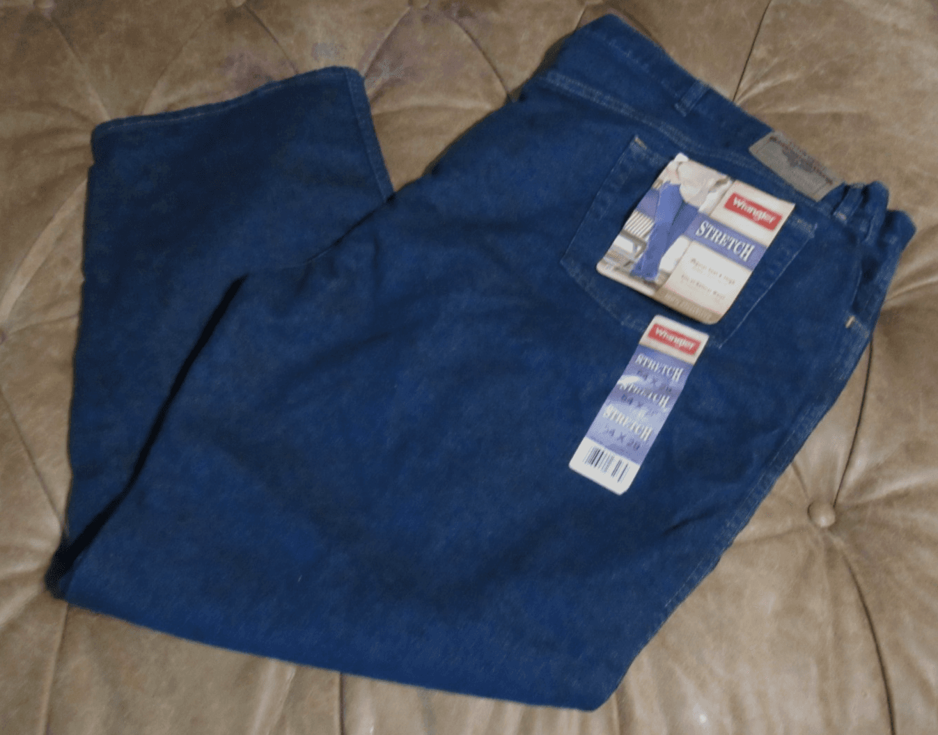 Wrangler Regular Fit Stretch Jeans size 54 X 29 New Dark (V85M)
