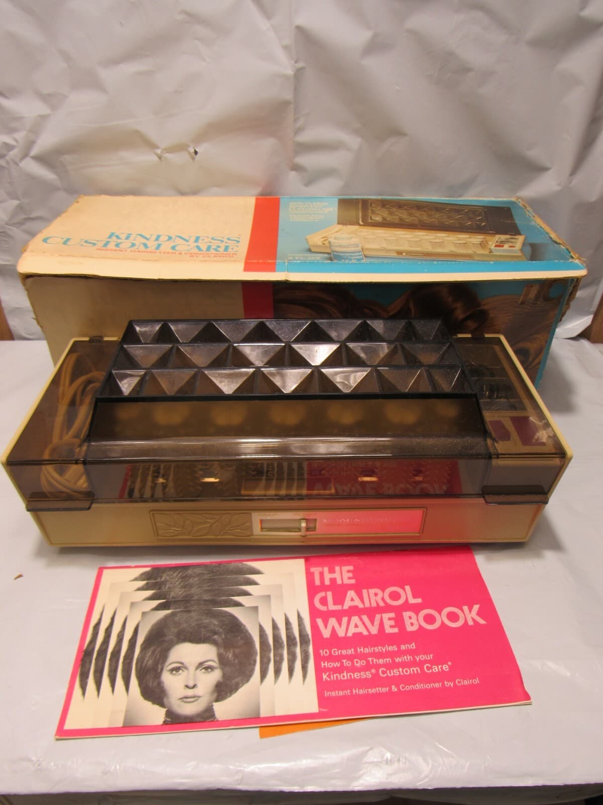 Clairol Kindness Hot Rollers Custom Care K-300 Hairsetter Hair Curlers (O62J)