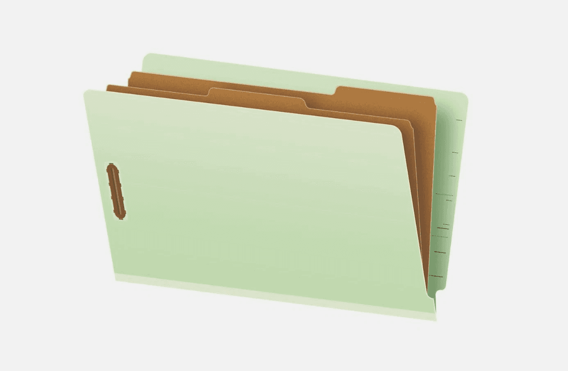 Pendaflex Pressboard End-Tab Classification Folders Legal SZ 2 Divider 10ct D73K