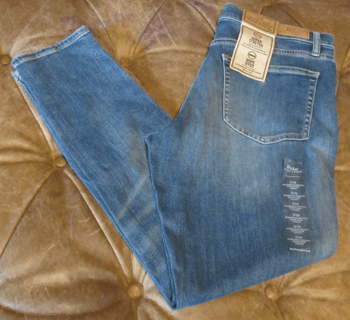 Polo Ralph Lauren Tompkins Skinny High Rise Ankle Womens Size 31 R Z36K