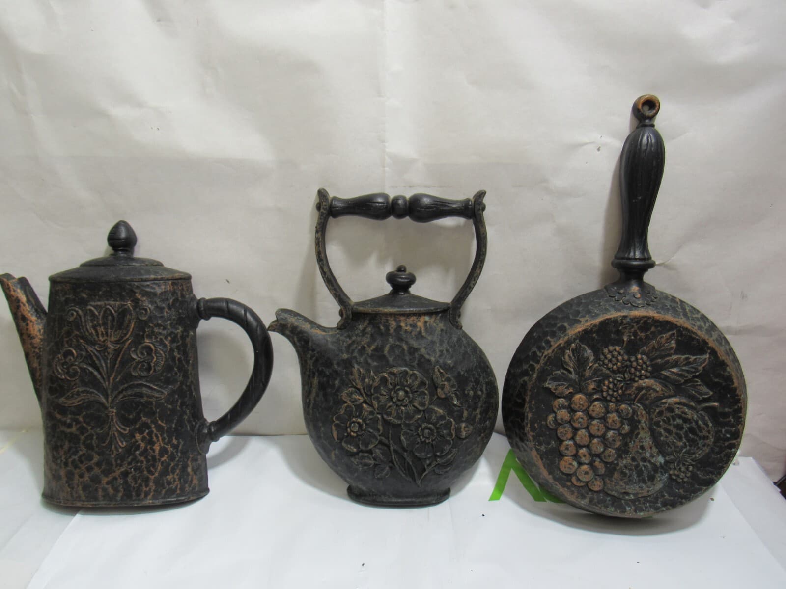 Vintage Dart Homco Hanging Wall Art 7261 7262 7263 Tea Kettles Skillet K58J