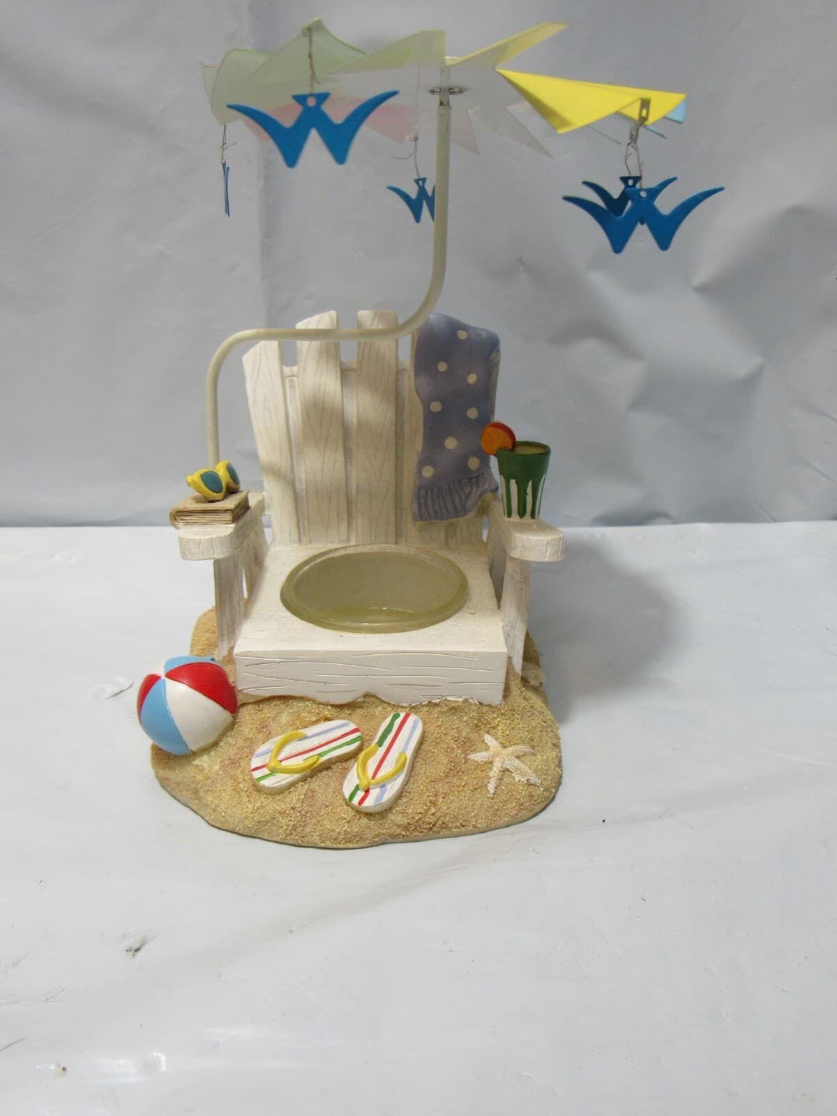 Yankee Candle Beach Chair with Spinning Umbrella 1190515 Tealite Candle O95M