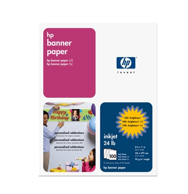 HP Banner Paper for Inkjet Printers - 15 5' banners - 24 lb C1820A NEW