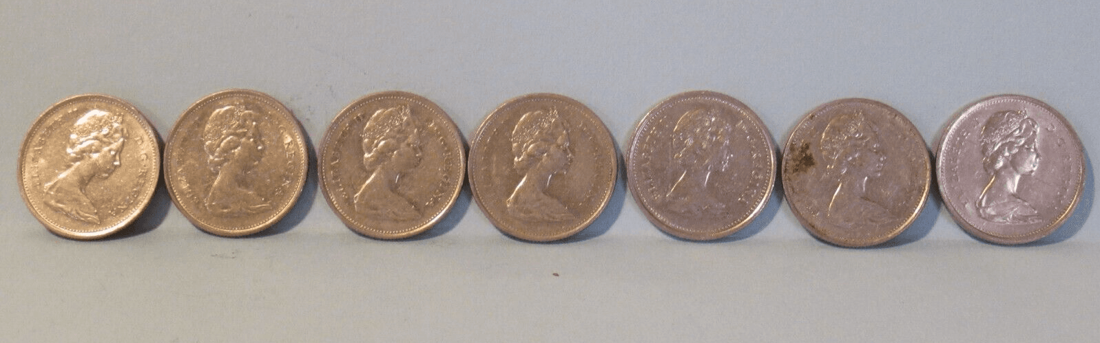 7 - 1968 69 74 78 80 Elizabeth II Dei Gratia Regina 25 Cent Canada Coins Z77M