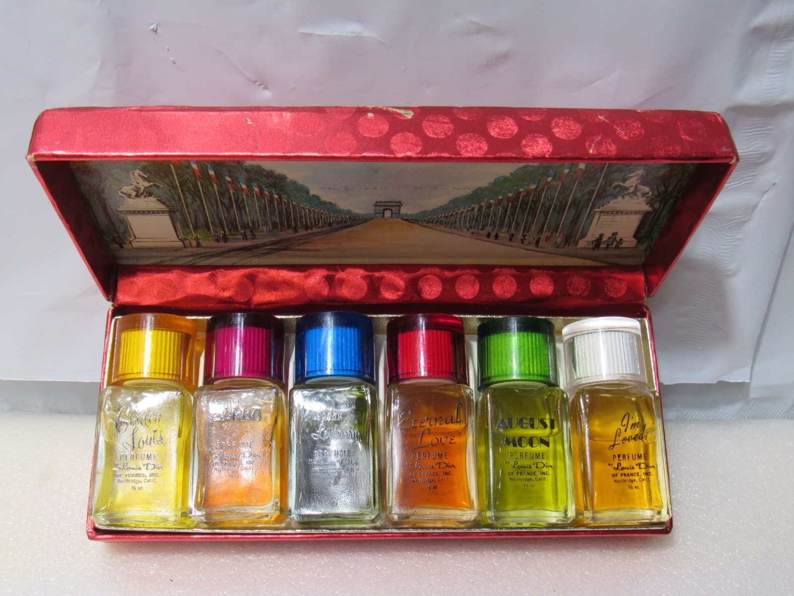 The Famous Six Perfumes By Louis D’or Of France 1955 Johnny Carson Gift Box U49J