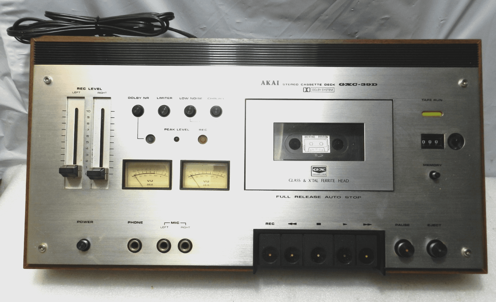 AKAI GXC-39D Stereo Cassette Player Recorder Dolby Ex. Condition (H92J)