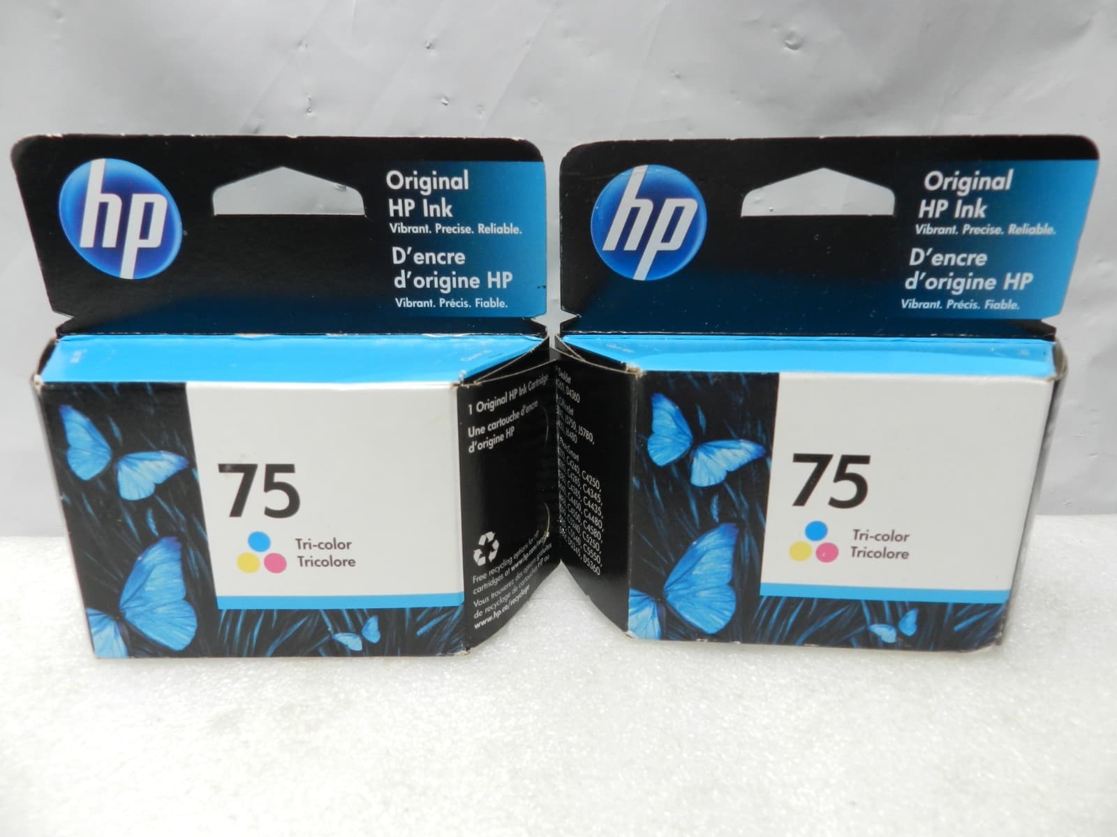 2 HP 75 Original Tri-Color Ink Cartridge Hewlett Packard Exp 10/25 (I5K)