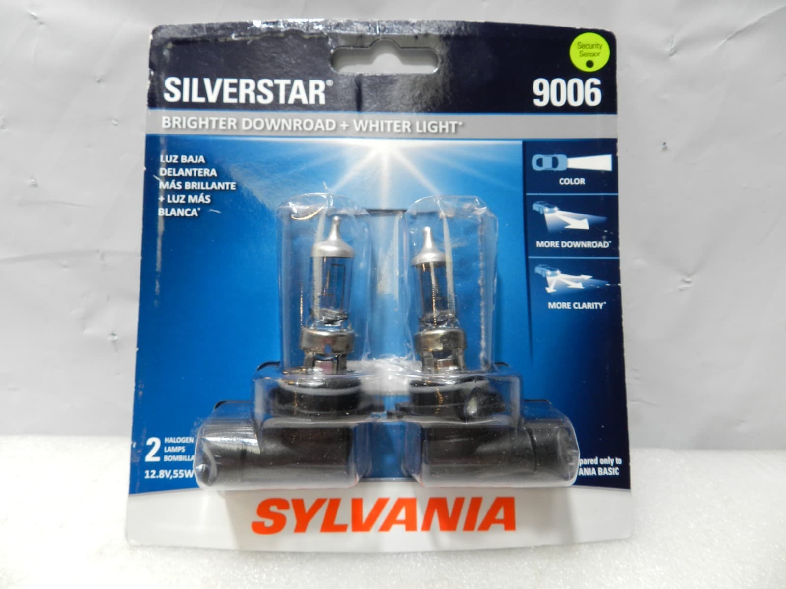 Sylvania SILVERSTAR 9006 High Performance Headlights 2 Halogen Bulbs Lamp (H99k)
