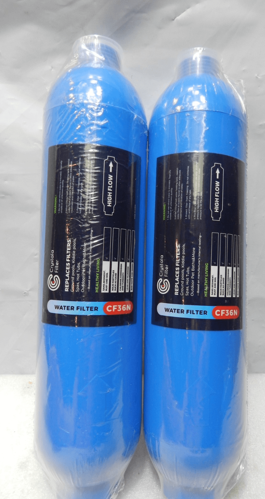 2 Crystala Pool Filter CF36N Ground Pools , Kiddie Pools, Spas and Hot Tubs H97K