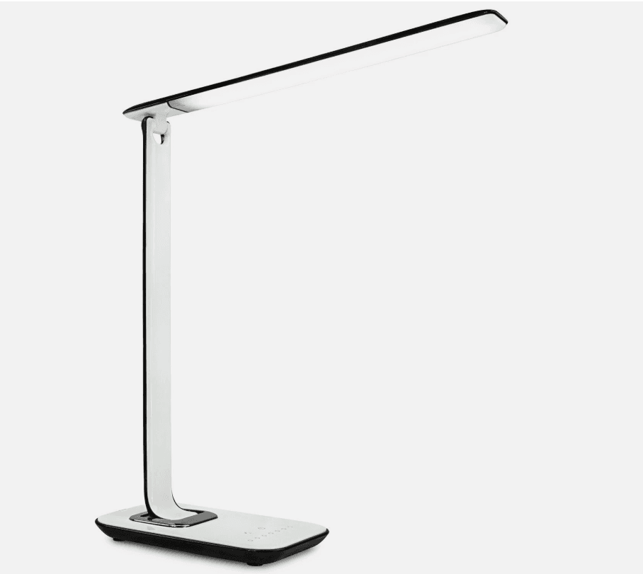 LED Desk Lamp With USB Charging Port Dimmable Touch Controls Multicolor Q93K
