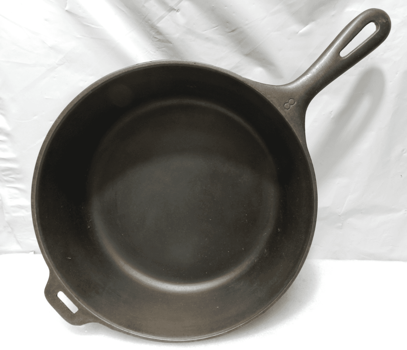 Vintage Wagner Ware 10 1/2” Cast Iron Chicken Fryer #8 Skillet Pan (I29JK)