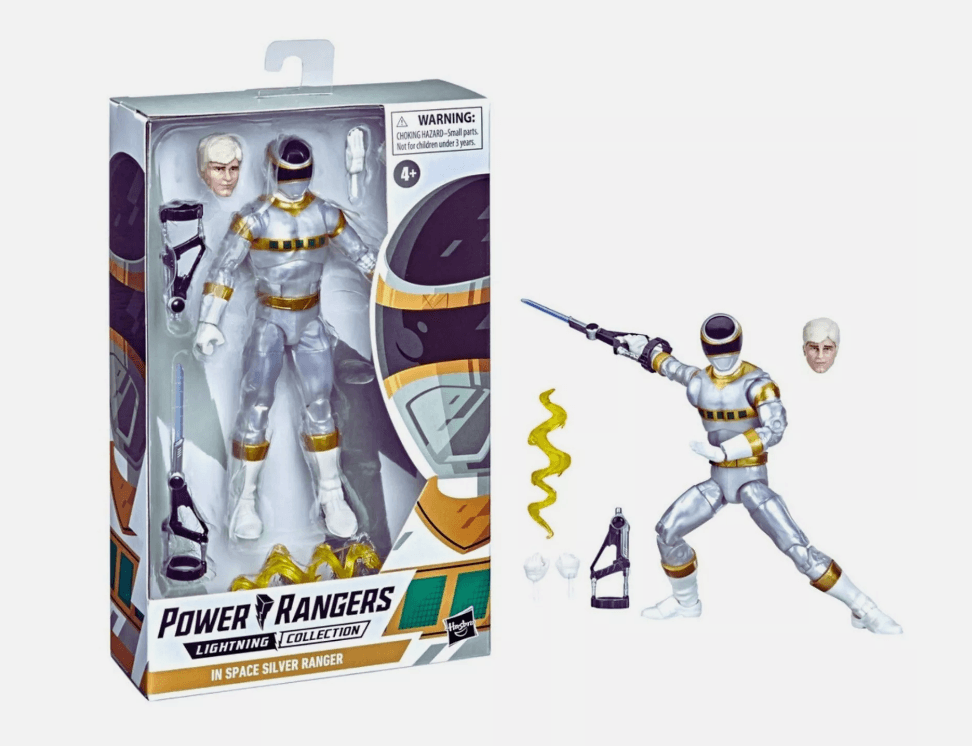 Power Rangers Lightning Collection In Space Silver Ranger 6" Figure E90K