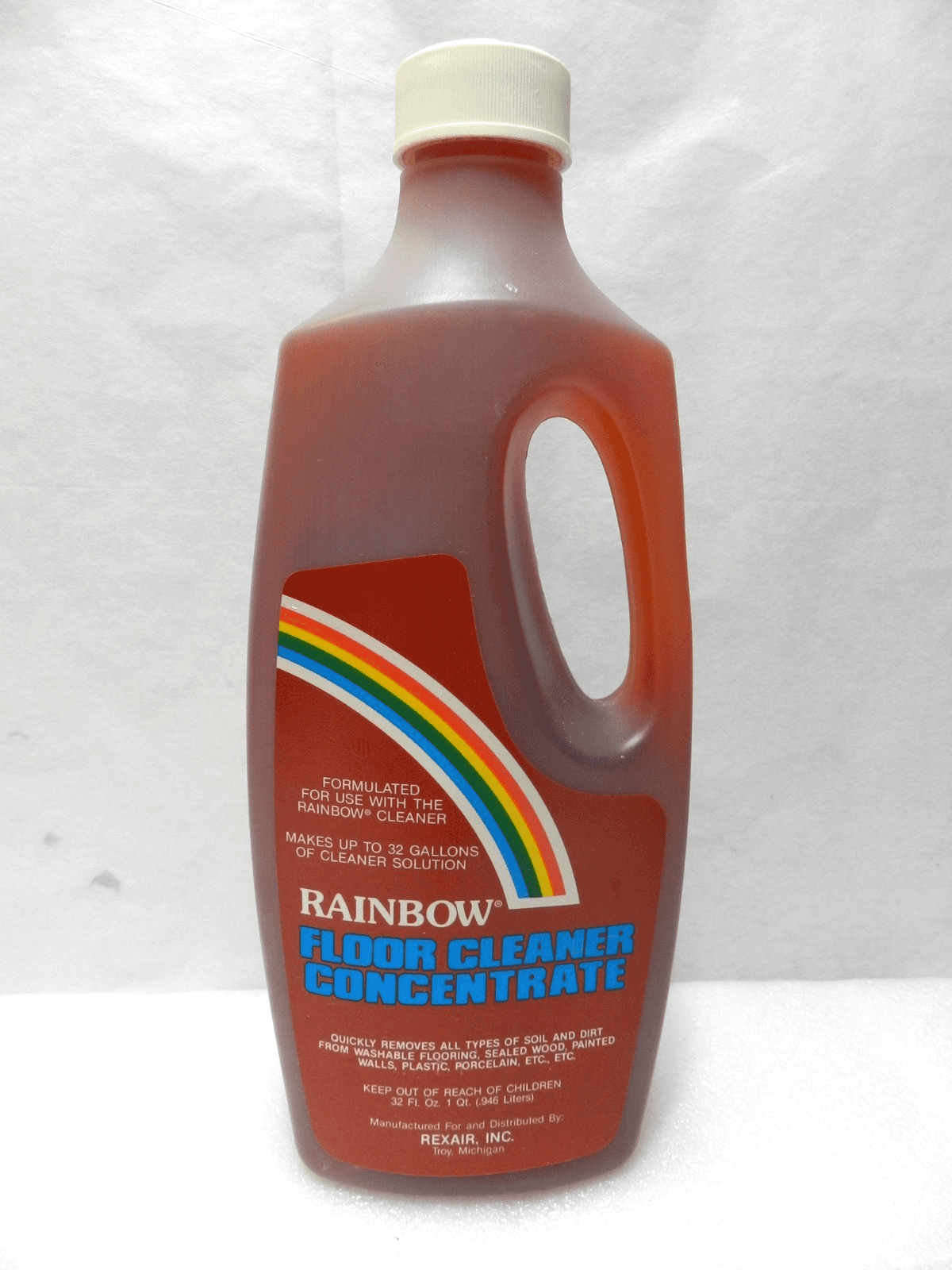Genuine Rainbow Vacuum Floor Cleaner Concentrate 32 Fl. Oz. SEALED (E17K)