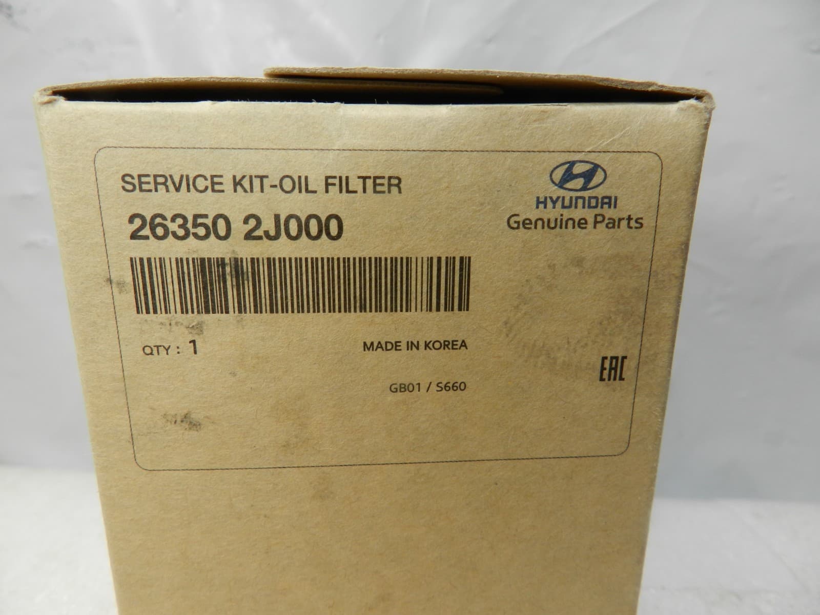 Genuine Oil Filter Kit 21-23 Hyundai Elantra Kona Sonata 2.0L 26350-2J000 (J32J)