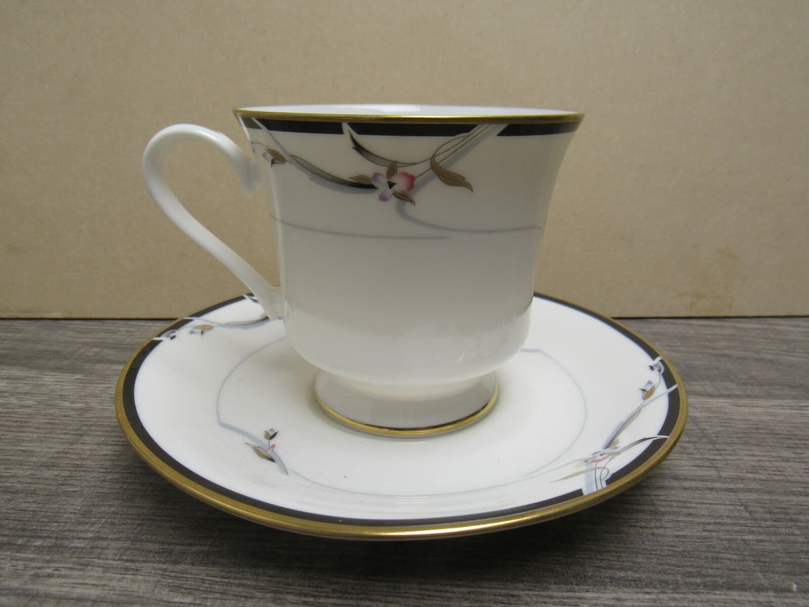 Gorham China *MANHATTAN IVORY 3 1/4" FOOTED CUP & SAUCER