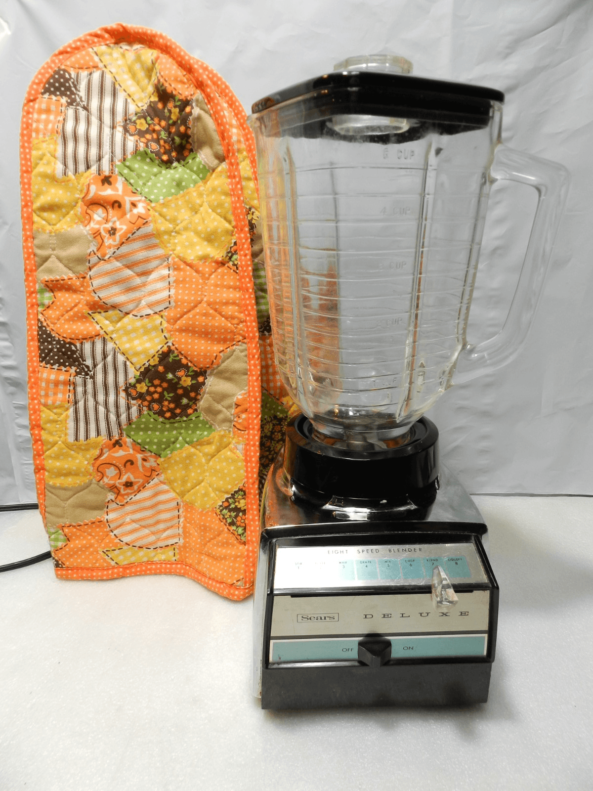 Vintage Sears Kenmore Deluxe 8 Speed 5 Cup Blender W Glass Pitcher & Cover A18