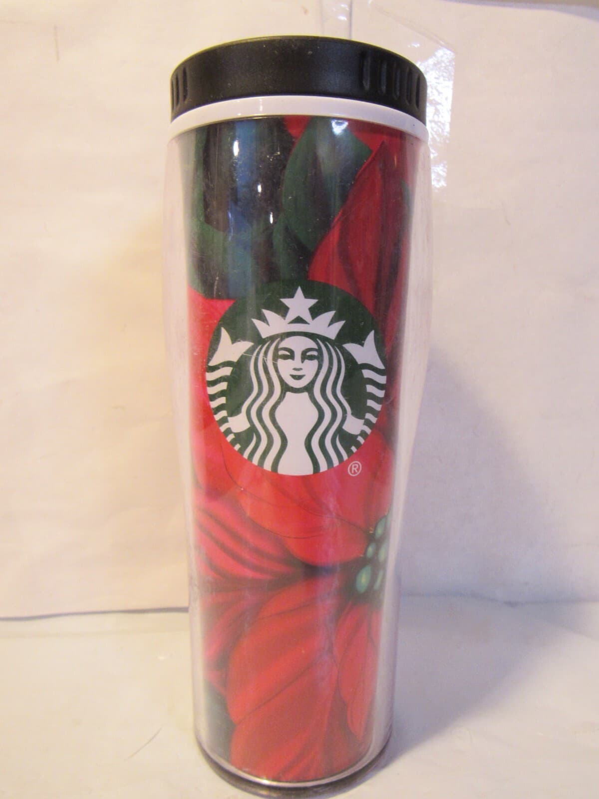 Starbucks 2020 Poinsettia Holiday Tumbler 16 fl oz Christmas Travel Cup B36M