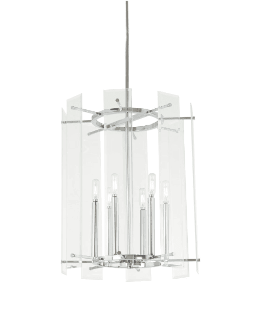 Minka-Lavery Pendant Light with Clear Shades - Chrome (2395-77) B49K