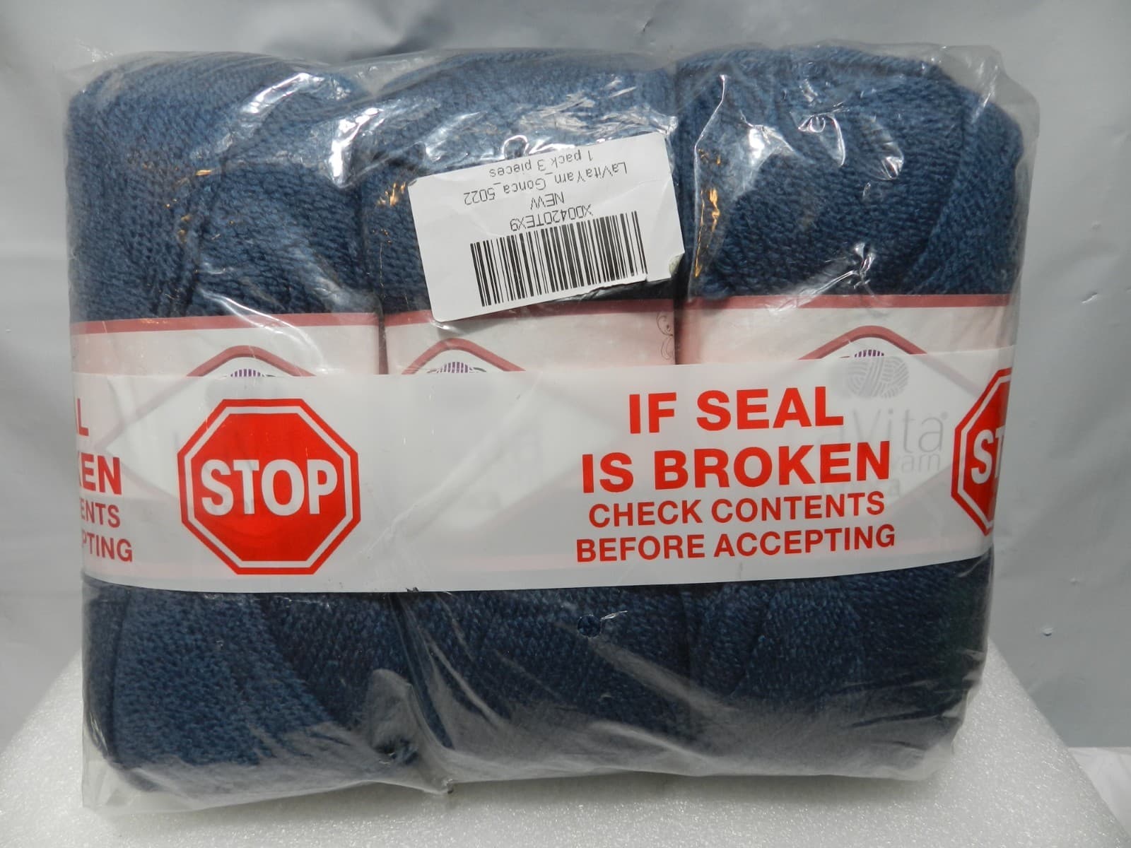 Lavita Gonca Yarn 5022 Smokey Blue Color 055 LOT 3 Skeins (M19K)