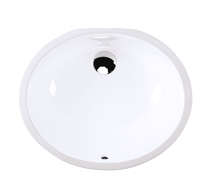 Lacava 33S 001 Under Counter Porcelain Bathroom Sink w Overflow White E17K
