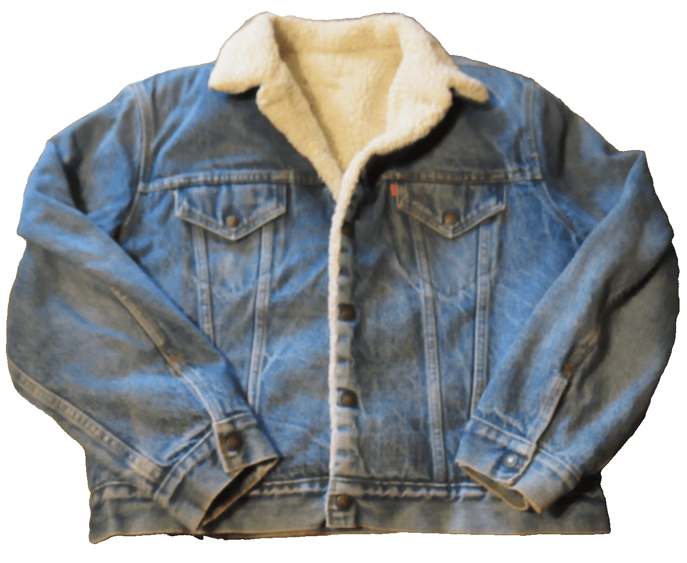 Vintage Levi’s Type 3 Trucker Sherpa Fleece Lined Denim Jacket XL I67M