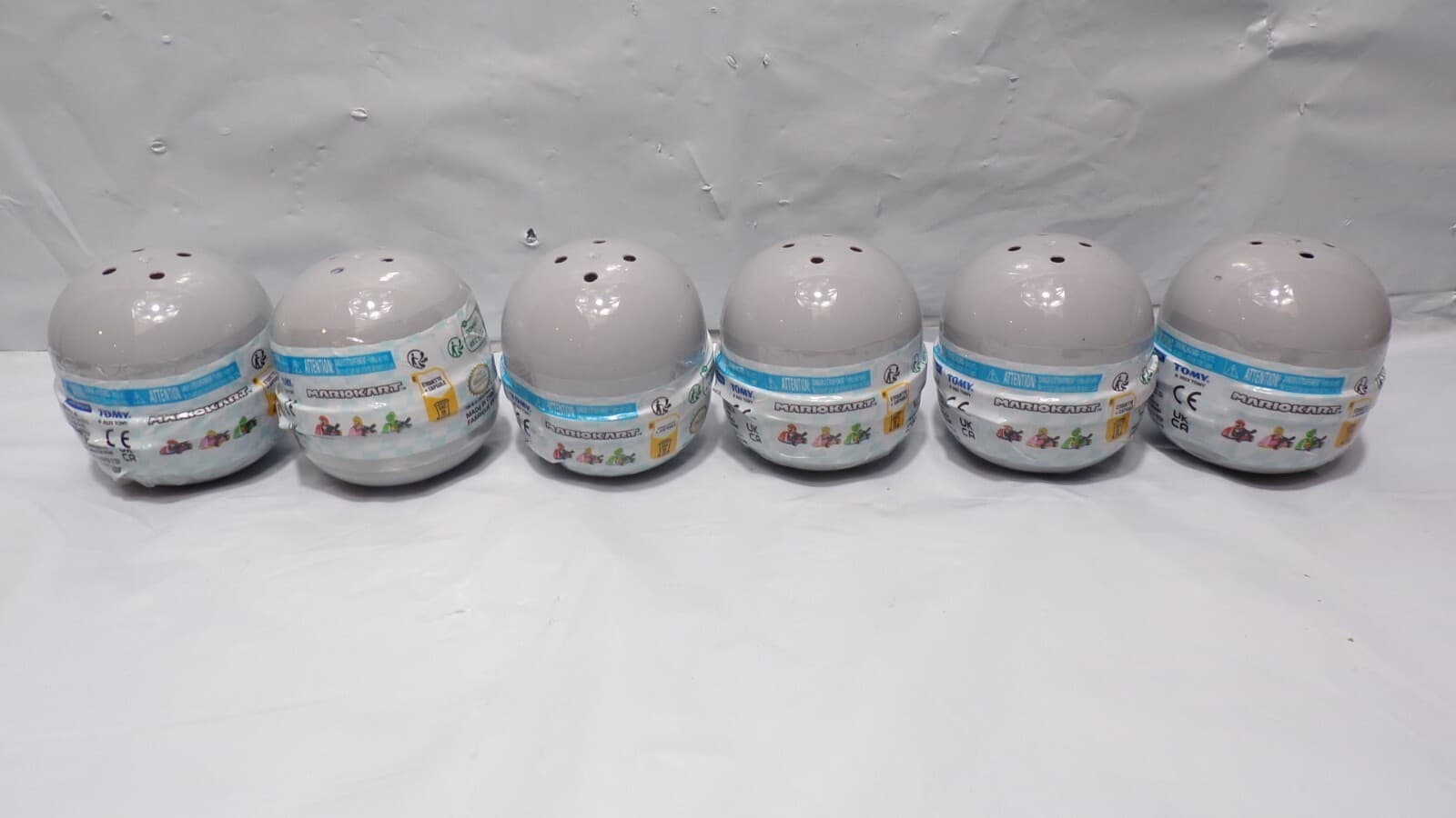 6 New Sealed Nintendo Super Mario Kart Racers Blind Balls (N50K)