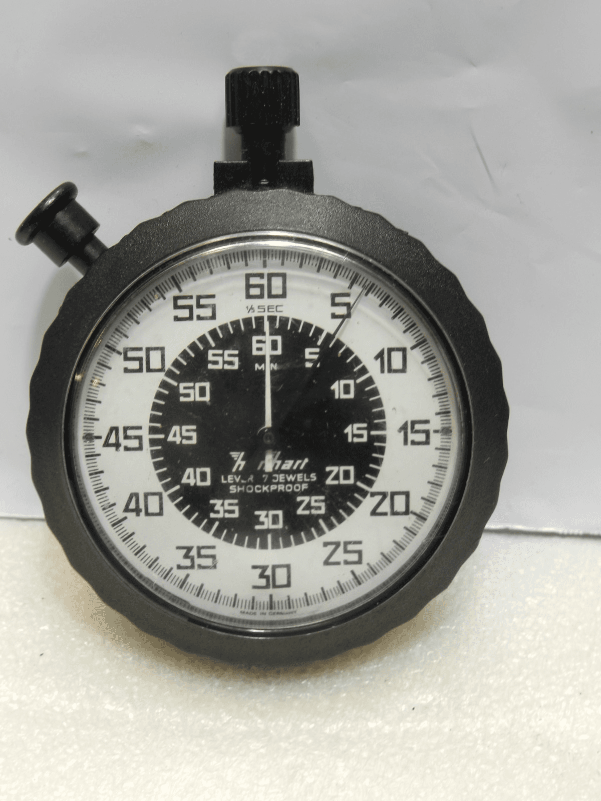 Vintage HANHART Stop Watch 7 Jew Military Issue Amer Athletic Equipment Z54JJ